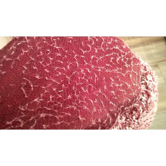 Lee Riders Women's Large Burgandy Sherpa Long Sleeve Pullover Funnel Neck - Picture 6 of 8